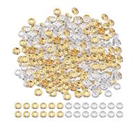 Set di 400 perline in metallo e strass per braccialetto, accessori fai da te, perline distanziali in cristallo per creare braccialetti e collane