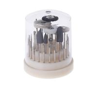 Set di 41 punte rotanti in acciaio al tungsteno con gambo da 2,35 mm, strumento di lucidatura rotante per legno, plastica, metallo, ceramica