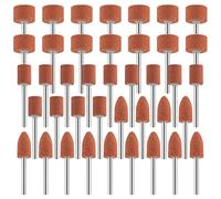 Set di 42 accessori per mole in ossido di alluminio per utensili rotanti, mola con gambo da 1/8" per smerigliare e affilare il metallo