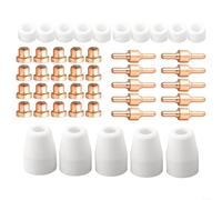 Set di 45 pezzi di materiali di consumo per taglierina al plasma per PT31 e CUTFor 40 per torce CUT50 compatibili con 30 per 40 50 Amp Plasma Cutters