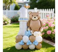 Set di 46 palloncini per feste di compleanno della serie Cute Pets per età 1-9, ideale per baby shower, compleanni e primi compleanni - un adorabile set di decorazioni con palloncini Alluminio
