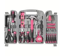 Set di 46 pezzi di chiavi a bussola, kit di attrezzi a cricchetto, strumenti per riparazione domestica con punte e barre di prolunga, inclusa una scatola portaoggetti Rosso-1 set/46 pezzi,Nero-1 set/4