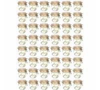 Set Di 48 Barattoli Con Chiusura A Molla 500Ml | Barattolo Di Vetro