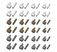 Set di 48 cerniere di ricambio in metallo, chiusura lampo, per cucire, sostituire, cerniere fai da te (4 misure: #3#5#8#10)