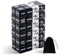 Set di 48 Contatori Dadi, Magic The Gathering, D6 Dadi Contatore per Dadi Magic Dadi Compatibile con MTG, CCG, Accessori per Gioco di Carte con Sacchetto di Immagazzinaggio