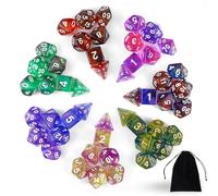 Set di 49 dadi poliedrici, dadi in poliedro con doppio colore per dungeons & Dragons RPG MTG DND gioco di carte da tavolo dadi D4 D8 D10 D12 D20