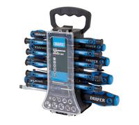 Set Di 49 Pezzi Di Screwdriver E Bit Draper In Un Supporto Di Plastica 20721