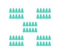 Set di 5 10 tappi a molla, antigraffio, pratica custodia in silicone per touch screen, grande resistenza, manicotto a piuma, verde menta