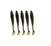 Set di 5/7 esche da pesca in gomma, 10 cm, morbide, per pesca alla trota, luccioperca e persico, strumento per la pesca all'aperto