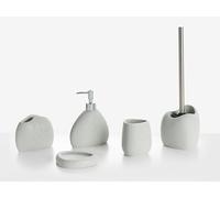 Set di 5 accessori per il bagno Grigio chiaro
