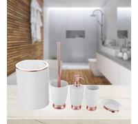 Set di 5 accessori per il bagno Kit portaspazzolino Cestino per la casa