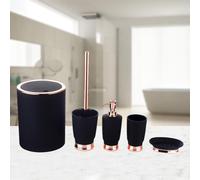 Set di 5 accessori per il bagno Kit portaspazzolino Cestino per la casa