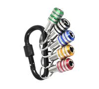 Set di 5 adattatori per chiavi a bussola da 10,2 cm, mandrino a cambio rapido, con interfaccia universale, struttura in acciaio ad alta resistenza, funzionamento con una sola mano, meccanismo di