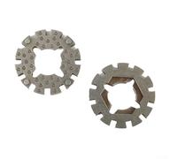 Set di 5 adattatori per lama oscillante con codolo da 2,5 cm per utensili elettrici, struttura in acciaio resistente all'ossidazione