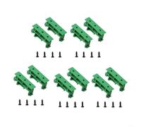 Set di 5 adattatori per montaggio su guida DIN PCB per guida DIN da 35 mm, compatibile con guida C45, per montaggio su circuito stampato (grigio, nero, verde) (verde)