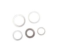 Set di 5 anelli adattatori per taglierini, professionali, in acciaio inossidabile, riduttori di dimensioni multiple, accessori per utensili in acciaio inox