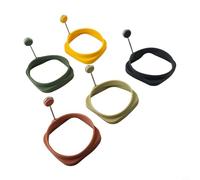 Set di 5 anelli in silicone per uova e pancake, diametro 8,3 cm, resistenti al calore, non adatti per omelette per casa, dormitorio, cucina, compatibile con padelle antiaderenti