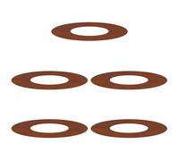 Set di 5 anelli piatti per albero di Natale, diametro 30/60 cm, per proteggere le radici e confini chiari in giardino, design moderno per terrazza e giardino anteriore, facile da montare