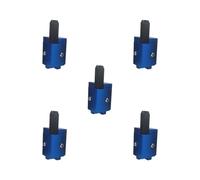 Set di 5 angoli arrotondati per serrature da falegname, colore: blu