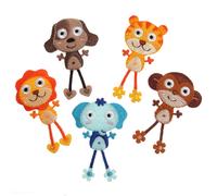 Set 5 Dangly Animali - Ferro O Cucire Toppa Appliqué Ricamo