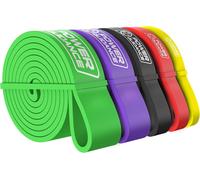 Set Di 5 Bande Elastiche Fitness, Elastico Fitness per Trazioni, Bande Elastici