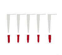 Set di 5 beccucci a vite per tubi in silicone - Applicatori ermetici per mastice estendono la durata di conservazione della riparazione del bagno 10,5 cm