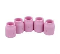 Set di 5 beccucci in ceramica per lenti a gas TIG per SR WP-9/20/25 e WP-17/18/26 per torce di saldatura TIG, compatibili con Miller Weldcraft e (53N61S)
