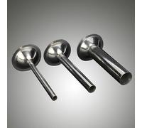 Set di 5 beccucci per clistere in acciaio inox e imbuti per salsicce, sicuri e igienici, con bordi lisci e design spesso
