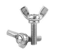 Set di 5 Bulloni Ad Alette M6 DIN316 in Acciaio Inossidabile 304, Serraggio Facile Senza Cacciavite, Telecomunicazioni, Comunicazione Dati, Industria Automobilistica, (M6*12MM)