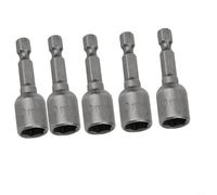 Set di 5 bussole magnetiche per dadi da 6-13 mm, codolo esagonale da 1/4 di pollice per trapani elettrici, driver cordless e trapano elettrico, compatibili con unità (5 pezzi da 13 mm)