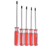 Set di 5 cacciaviti magnetici per Torx con gambo extra lungo per T15 per T20 per T25 T27 per utensili di riparazione punte a stella T30, in acciaio al cromo vanadio, impugnatura ergonomica