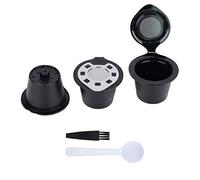Set di 5 capsule di caffè ricaricabili in plastica e acciaio inossidabile riutilizzabili, filtro tazze, setaccio per Original Machine misura universale comprende 2 capsule di