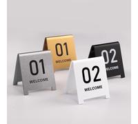 Set Di 5 Cartelli per Numeri Di Tavolo Cartelli da Scrivania Numeri Di Tavolo in Plastica Cartelli per Tavoli in Stile Cartelli per Numeri Di Tavolo in Stile/D-8Cm/26 To 30