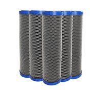 Set Di 5 Cartucce Duo 5µm E Carbone Attivo - 9"3/4 Per Portafiltro Acqua