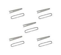 Set di 5 catene per sega a catena e barra guida per tagliare compensato intaglio pavimenti laminati 20,3 cm, argento, 20,3 cm