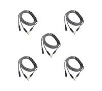 Set di 5 cavi audio da 3,5 mm maschio a femmina, lunghezza 2,5 m, per altoparlanti TV