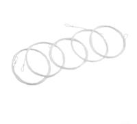 Set di 5 cavi da pesca a mosca in nylon da 2,7 m con passanti, design trasparente per una migliore presentazione della mosca e prestazioni di lancio costanti (2X)