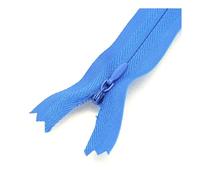 Set di 5 cerniere a spirale in nylon, 18-60 cm, design invisibile per una perfetta integrazione in abiti e tessuti per la casa,Blu reale,50 centimetri