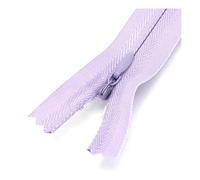 Set di 5 cerniere a spirale in nylon, 18-60 cm, design invisibile per una perfetta integrazione in abiti e tessuti per la casa,Viola chiaro,50 centimetri