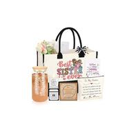 Set di 5 cesti regalo per sorelle, per sorelle, festa della mamma, regalo di compleanno per sorelle, regali di Natale per sorelle, regalo per la migliore sorella di sempre, set da 5