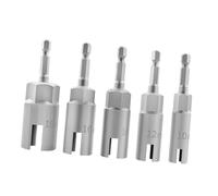 Set di 5 chiavi a bussola con dado a farfalla dal design ergonomico codificato a colori, 10-18 mm, con sistemi di riconoscimento visivo delle dimensioni per una presa sicura