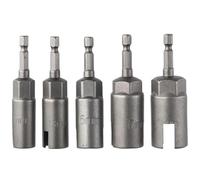 Set di 5 chiavi a bussola con design a farfalla e gambo esagonale da 1/4", in acciaio al cromo vanadio, per cacciavite elettrico e compatibilità con trapano, 11 mm, 13 mm, 15 mm, 17 mm, 19 mm