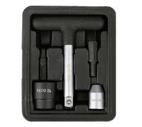 Set di 5 chiavi di scarico olio 3/8" (9,5 mm) coperchio olio in plastica YT-0...