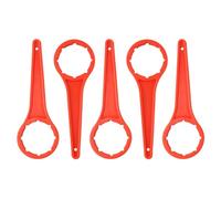 Set di 5 chiavi per tappo del tamburo per secchi da 20 l e 30 l, utensili efficienti per applicazioni domestiche e lavorative (rosso)