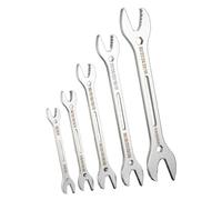 Set di 5 chiavi regolabili autotensionanti per occhiali, strumento di precisione a doppia testa per una facile riparazione e regolazione degli occhiali, kit di manutenzione ottica professionale