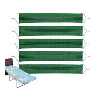 Set di 5 cinture reclinabili in tessuto, rinforzate, anti-crepe, per poltrone, accessori e parti di riparazione per patio, spiaggia, giardino, prato