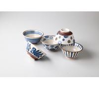 Set Di 5 Ciotole Di Riso Giapponesi Mino Ware Gohan Chawan Fatto In Giappone