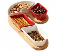 Set di 5 ciotole in ceramica per snack.