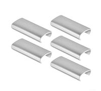 Set di 5 clip per racchette da pickleball per pagaie da 16 mm, per perfezionare il punto di equilibrio e rafforzare la ripetizione dei colpi sotto pressione (argento)