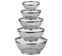 Set Di 5 Colini In Acciaio Inox Per Cucina Con Rete Fine